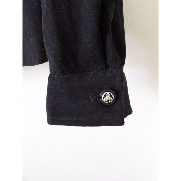 Vintage Black Faux Suede Jacket - Picture 3 of 5